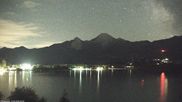 Archived webcam image showing Faaker See lake, Mittagskogel on 12 Jun 2026 at 02:04