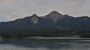 Archived webcam image showing Faaker See lake, Mittagskogel on 12 Jun 2026 at 06:04