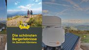 Archived webcam image showing Gerlitzen mountain summit on 14 Sep 2026 at 16:45
