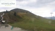 Archived webcam image showing Gitschberg Ski Resort: View Nesselbahn on 18 Aug 2026 at 08:31