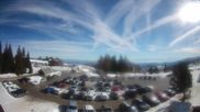 Archived webcam image showing Parking lot, skiresort Hochrindl on 26 Feb 2026 at 12:55
