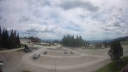 Archived webcam image showing Parking lot, skiresort Hochrindl on 28 May 2026 at 12:27