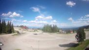 Archived webcam image showing Parking lot, skiresort Hochrindl on 28 May 2026 at 16:27