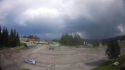 Archived webcam image showing Parking lot, skiresort Hochrindl on 20 Jun 2026 at 16:53