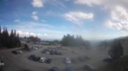 Archived webcam image showing Parking lot, skiresort Hochrindl on 18 Oct 2026 at 14:57