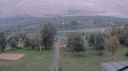 Archived webcam image showing Camping site and bathing beach Schluga on 17 Sep 2026 at 10:00