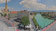 Archiviertes Webcam Bild: Panoramablick Villach am 12.07.2026 um 14:24 Uhr