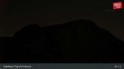 Archived webcam image showing Hafelekar - Innsbruck Nordkettenbahn on 15 Oct 2026 at 01:22