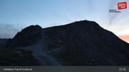 Archived webcam image showing Hafelekar - Innsbruck Nordkettenbahn on 15 Oct 2026 at 07:22