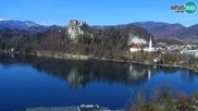 Archived webcam image showing Webcam Lake Bled - Slovenia on 26 Feb 2026 at 10:41