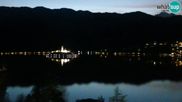 Archiviertes Webcam Bild: Bled: Blick auf See und Burg am 26 Feb 2026 um 18:07 Uhr