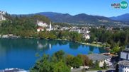 Archiviertes Webcam Bild: Bled: Blick auf See und Burg am 26.08.2026 um 10:22 Uhr