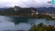 Archiviertes Webcam Bild: Bled: Blick auf See und Burg am 10.10.2026 um 14:37 Uhr