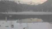Archived webcam image showing View Freibergsee near Oberstdorf on 3 Apr 2026 at 07:11