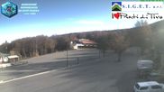 Archived webcam image showing Prati di Tivo Ski Resort - Base Station on 27 Oct 2026 at 08:37