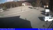 Archived webcam image showing Prati di Tivo Ski Resort - Base Station on 27 Oct 2026 at 14:37