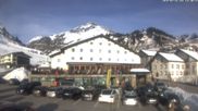 Archived webcam image showing Stuben: View Hotel Après Post on Feb 26, 2026 at 4:51 PM