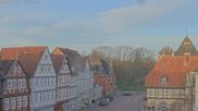 Archived webcam image showing View from the Old Town Hall Celle on 13 Mar 2026 at 07:27