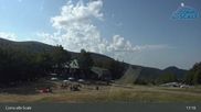 Archived webcam image showing Corno alle Scale Ski Resort - Le Rocce Chair Lift on 10 Aug 2026 at 17:53