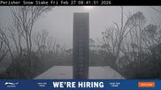 Archived webcam image showing Perisher: Snow Stake Webcam on 26 Feb 2026 at 22:50