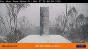 Archived webcam image showing Perisher: Snow Stake Webcam on 26 Mar 2026 at 22:36