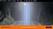 Archived webcam image showing Perisher: Snow Stake Webcam on 8 Apr 2026 at 16:02