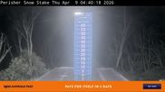 Archived webcam image showing Perisher: Snow Stake Webcam on 8 Apr 2026 at 20:02