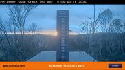 Archived webcam image showing Perisher: Snow Stake Webcam on 8 Apr 2026 at 22:02
