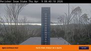 Archived webcam image showing Perisher: Snow Stake Webcam on 9 Apr 2026 at 00:02