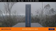 Archived webcam image showing Perisher: Snow Stake Webcam on 9 Apr 2026 at 02:02