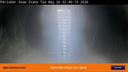 Archived webcam image showing Perisher: Snow Stake Webcam on 25 May 2026 at 18:41