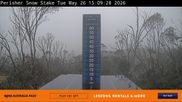Archived webcam image showing Perisher: Snow Stake Webcam on 26 May 2026 at 07:41