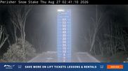 Archived webcam image showing Perisher: Snow Stake Webcam on 26 Aug 2026 at 18:29
