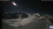 Archived webcam image showing Aletsch Arena - Viewpoint Eggishorn on 26 Feb 2026 at 00:49