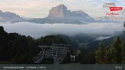 Archived webcam image showing Val Gardena - Col Raiser Top Station on 18 Sep 2026 at 08:05