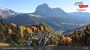 Archived webcam image showing Val Gardena - Col Raiser Top Station on 31 Oct 2026 at 15:12