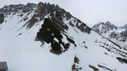 Archived webcam image showing Axamer Lizum Ski Resort: View from Birgitzköpflhaus on 19 Apr 2026 at 08:31