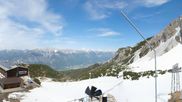 Archived webcam image showing Axamer Lizum Ski Resort: View from Birgitzköpflhaus on 3 May 2026 at 14:49