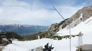 Archived webcam image showing Axamer Lizum Ski Resort: View from Birgitzköpflhaus on 3 May 2026 at 16:49