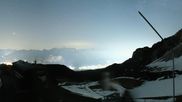 Archived webcam image showing Axamer Lizum Ski Resort: View from Birgitzköpflhaus on 10 May 2026 at 00:13