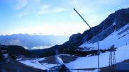 Archived webcam image showing Axamer Lizum Ski Resort: View from Birgitzköpflhaus on 10 May 2026 at 04:13