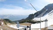 Archived webcam image showing Axamer Lizum Ski Resort: View from Birgitzköpflhaus on 10 May 2026 at 10:13
