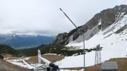 Archived webcam image showing Axamer Lizum Ski Resort: View from Birgitzköpflhaus on 10 May 2026 at 18:13