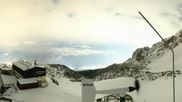 Archived webcam image showing Axamer Lizum Ski Resort: View from Birgitzköpflhaus on 17 May 2026 at 02:50