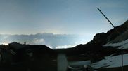 Archived webcam image showing Axamer Lizum Ski Resort: View from Birgitzköpflhaus on 24 May 2026 at 02:16