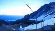 Archived webcam image showing Axamer Lizum Ski Resort: View from Birgitzköpflhaus on 24 May 2026 at 04:16