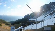 Archived webcam image showing Axamer Lizum Ski Resort: View from Birgitzköpflhaus on 24 May 2026 at 07:16