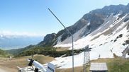 Archived webcam image showing Axamer Lizum Ski Resort: View from Birgitzköpflhaus on 24 May 2026 at 10:16