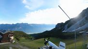 Archived webcam image showing Axamer Lizum Ski Resort: View from Birgitzköpflhaus on 4 Jun 2026 at 07:41