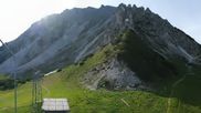 Archived webcam image showing Axamer Lizum Ski Resort: View from Birgitzköpflhaus on 21 Jun 2026 at 08:33